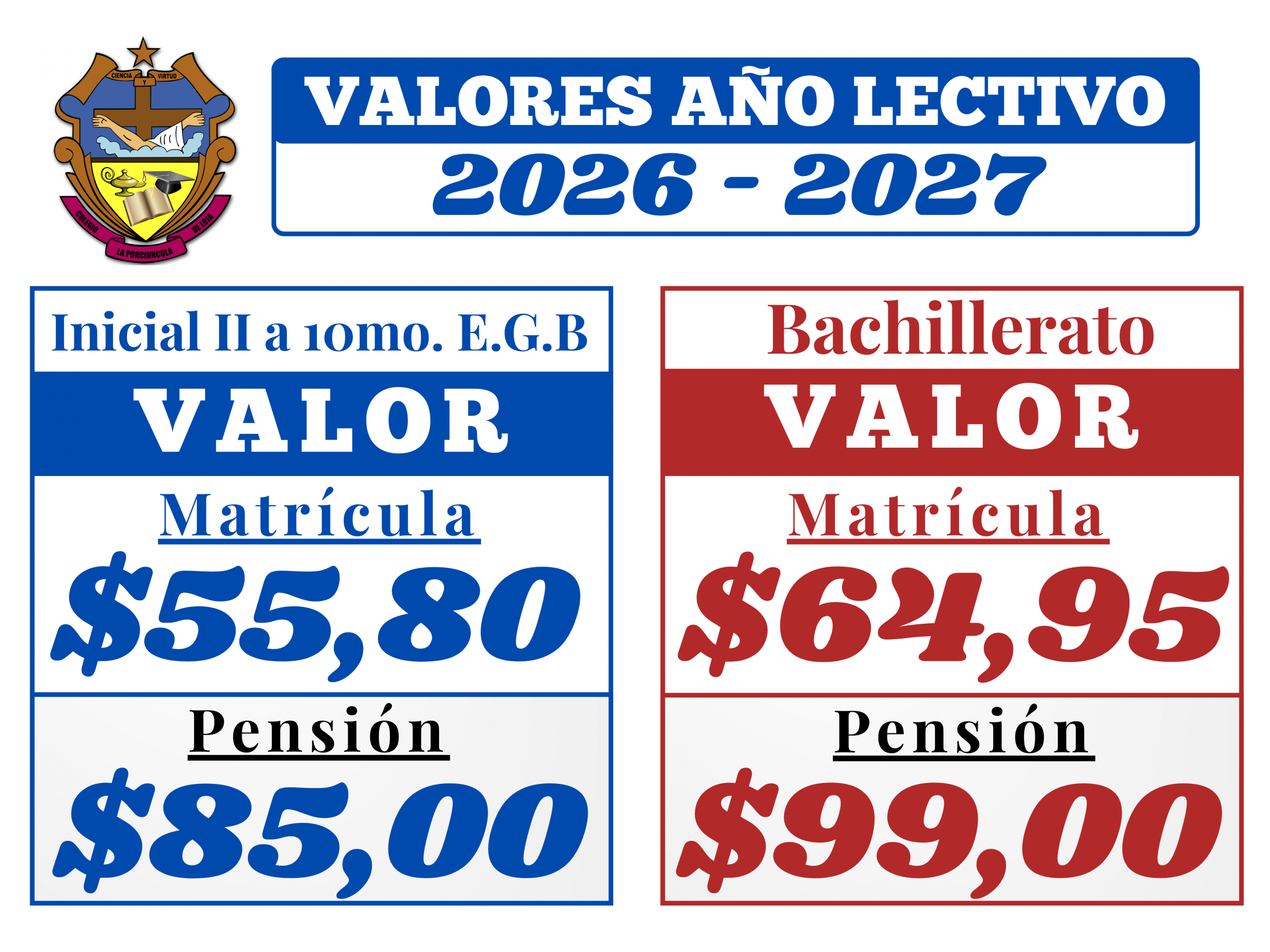 Valores Año Lectivo